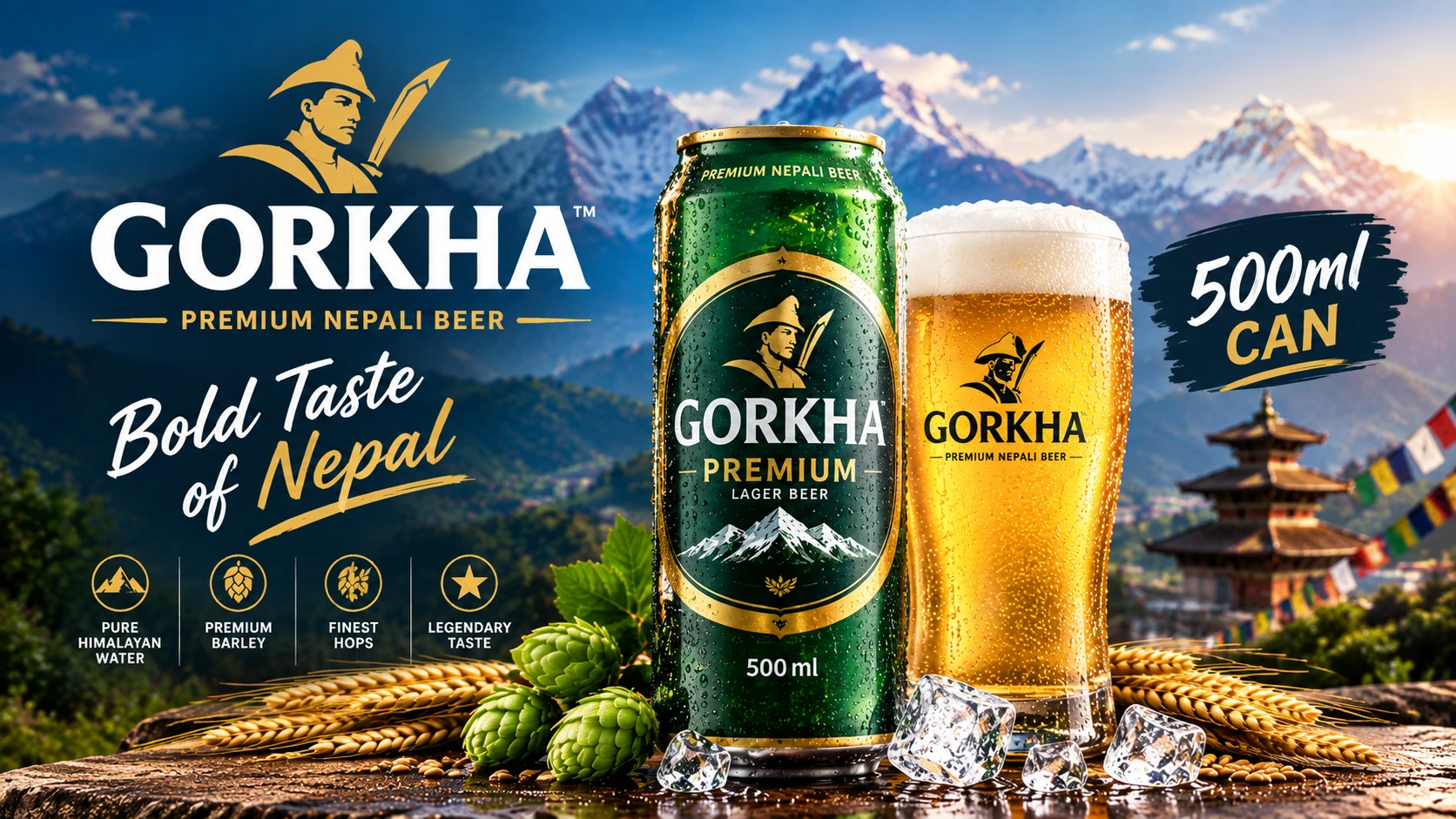 Gorkha beer can
